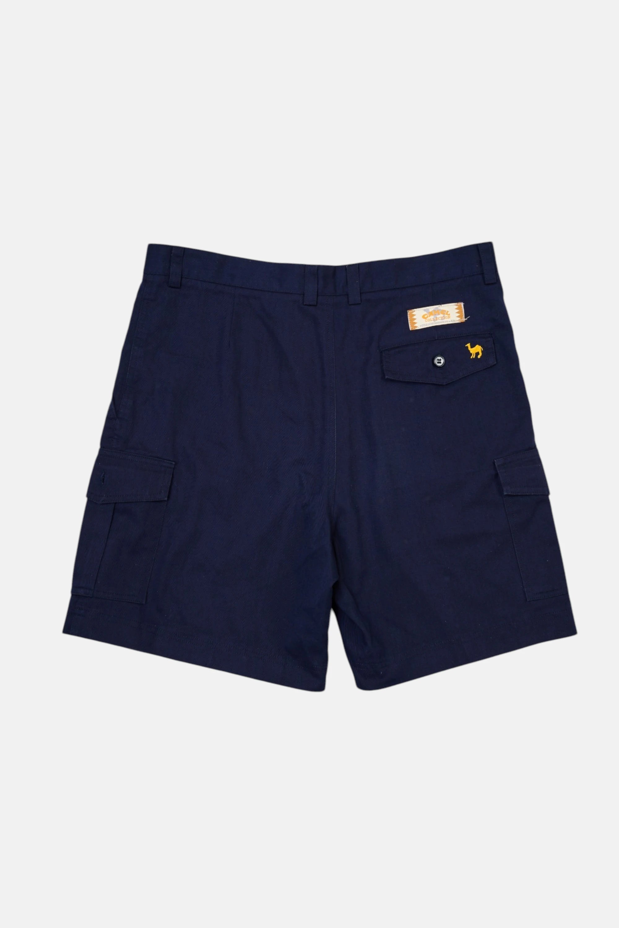 Short cargo Camel blu, dettaglio