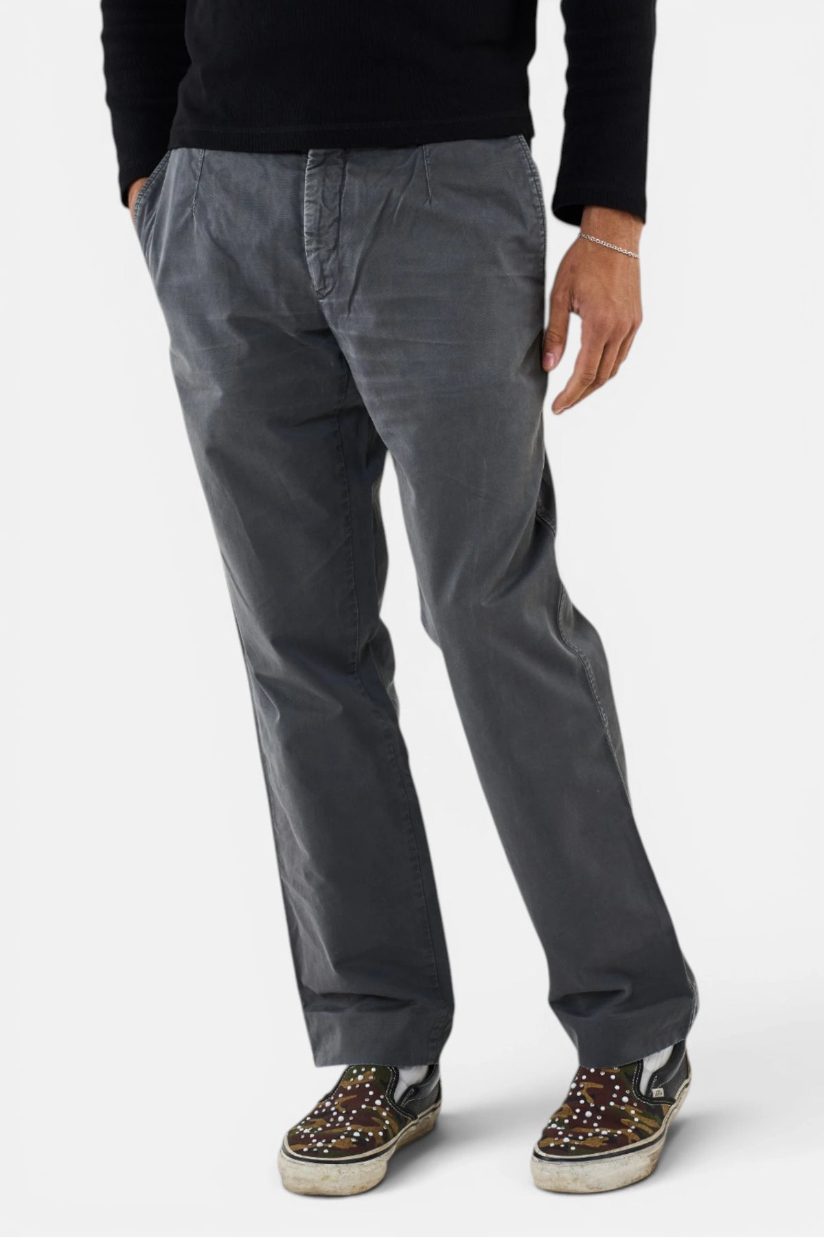 Denim Burberry grigio, vista frontale