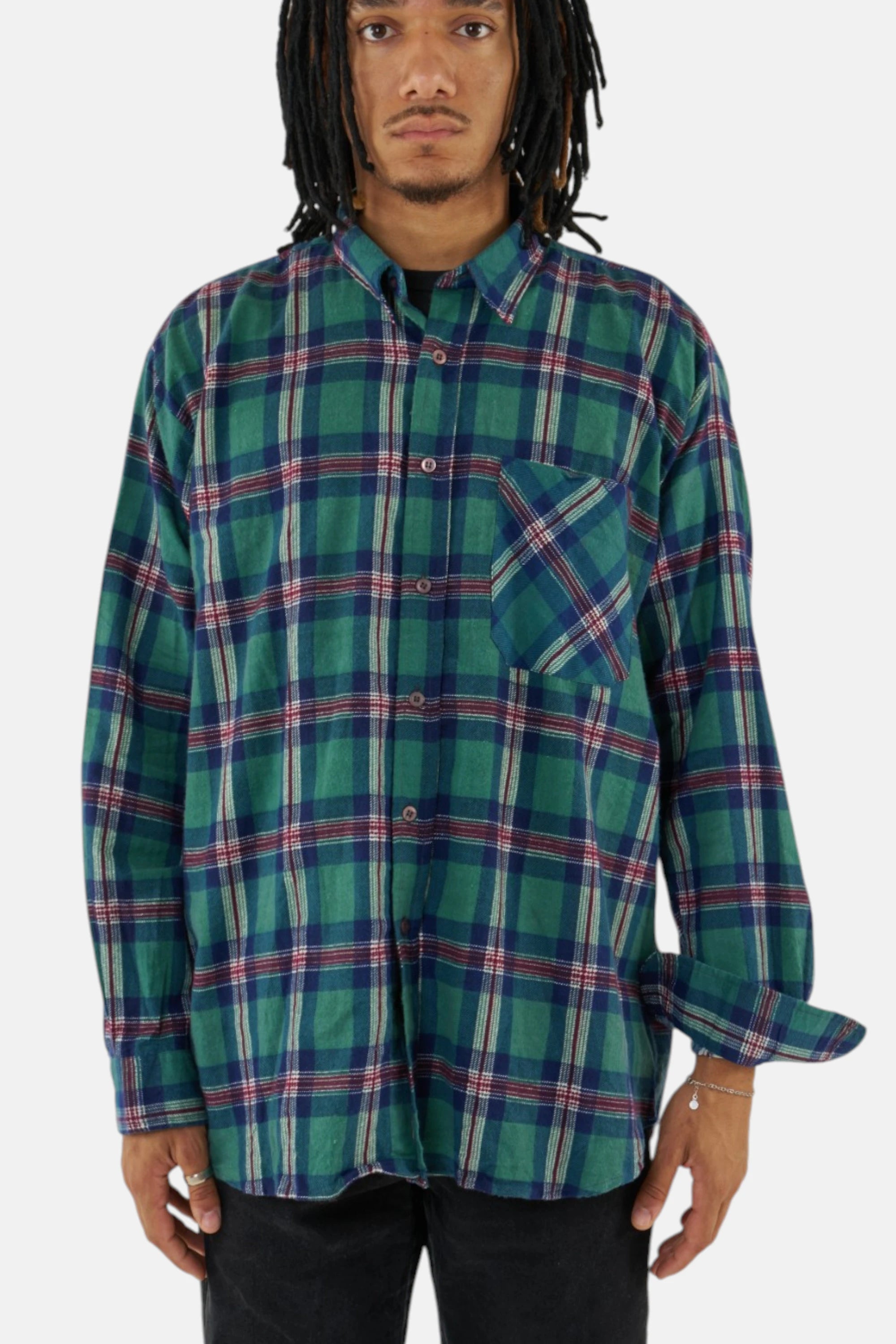 Camicia flanella vintage, vista posteriore