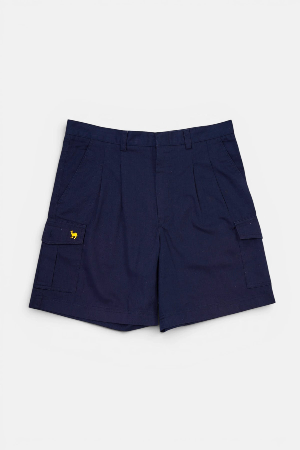 Short cargo Camel blu, vista frontale