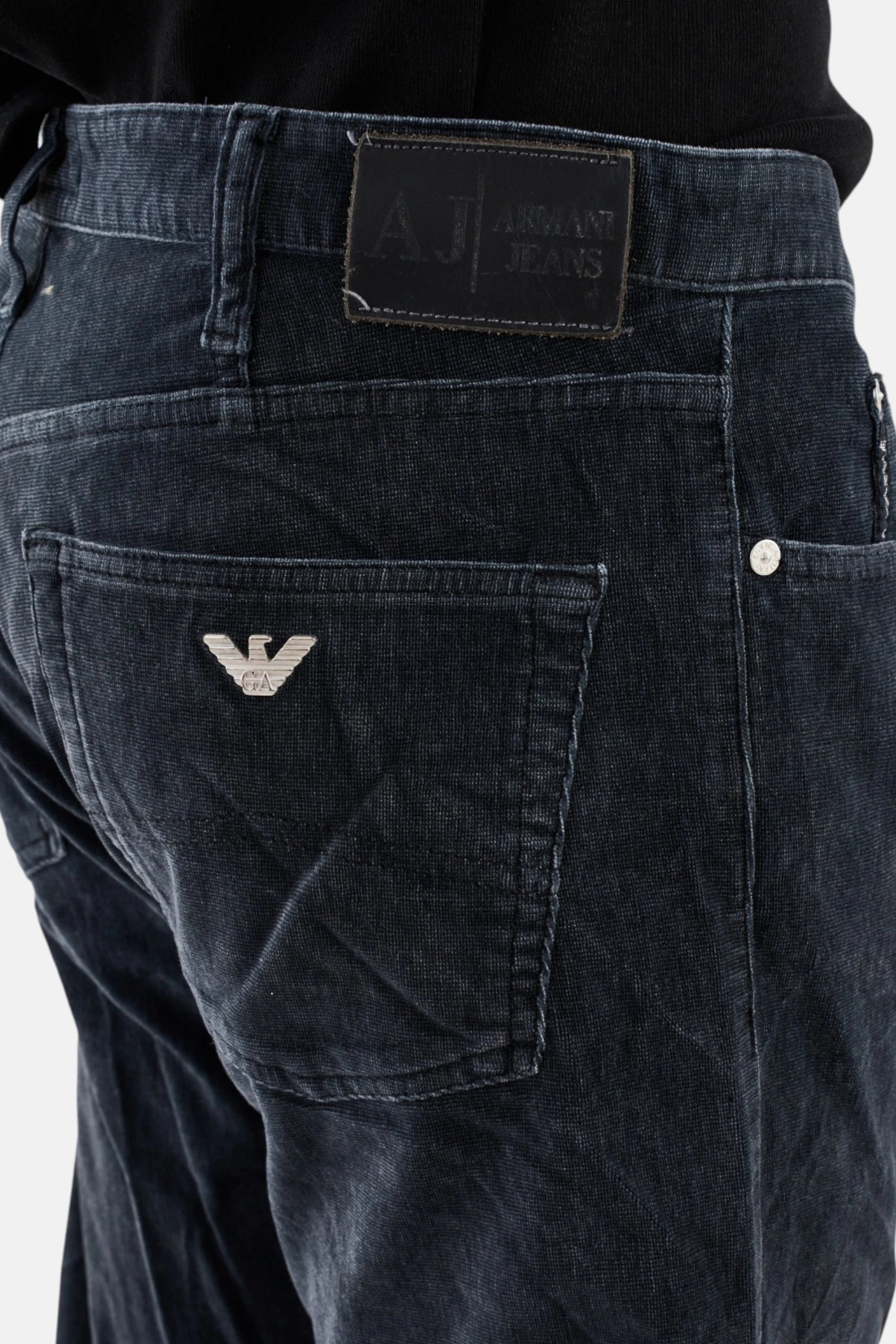 Jeans Armani black, dettaglio