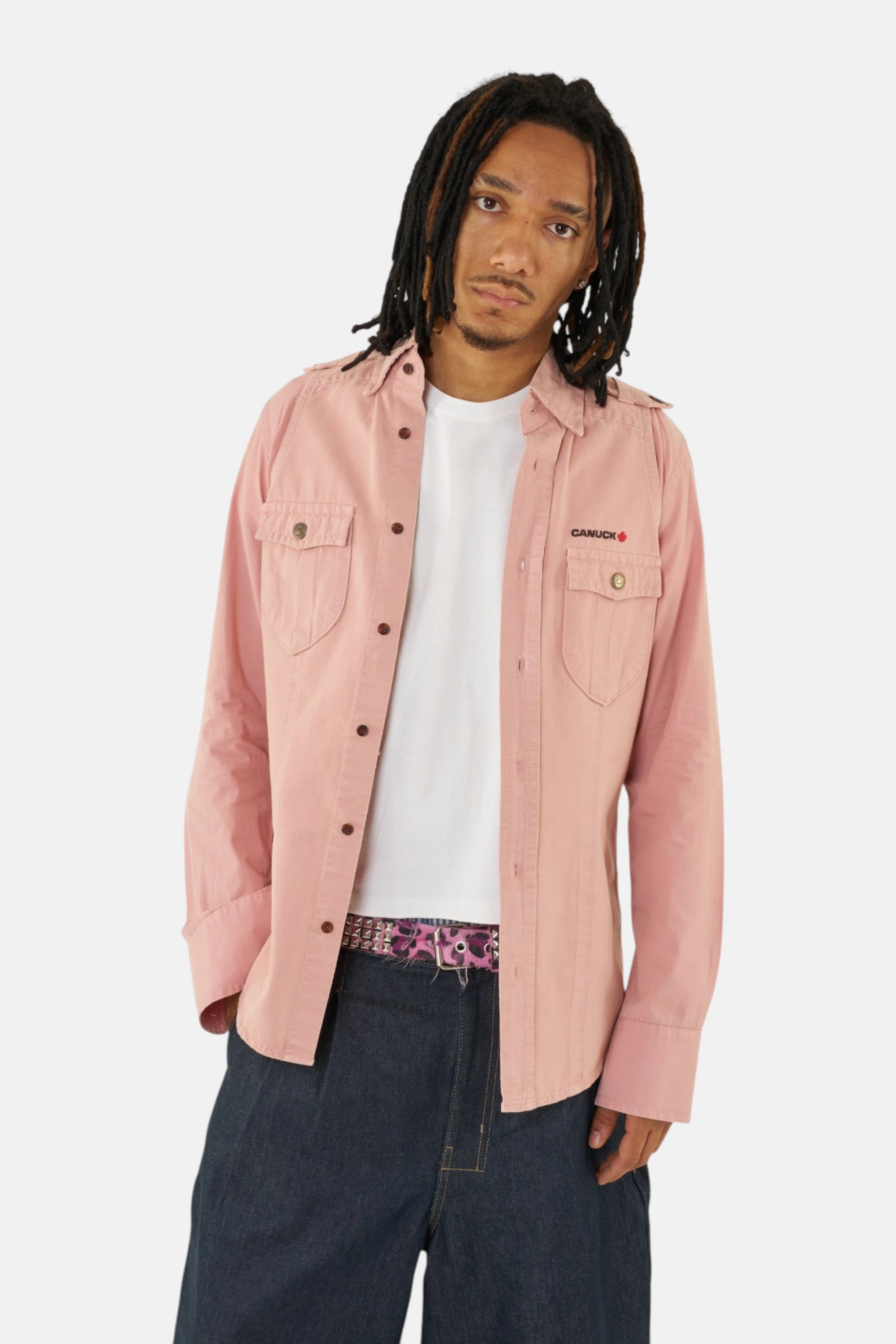 Dsquared2 camicia pink, vista frontale
