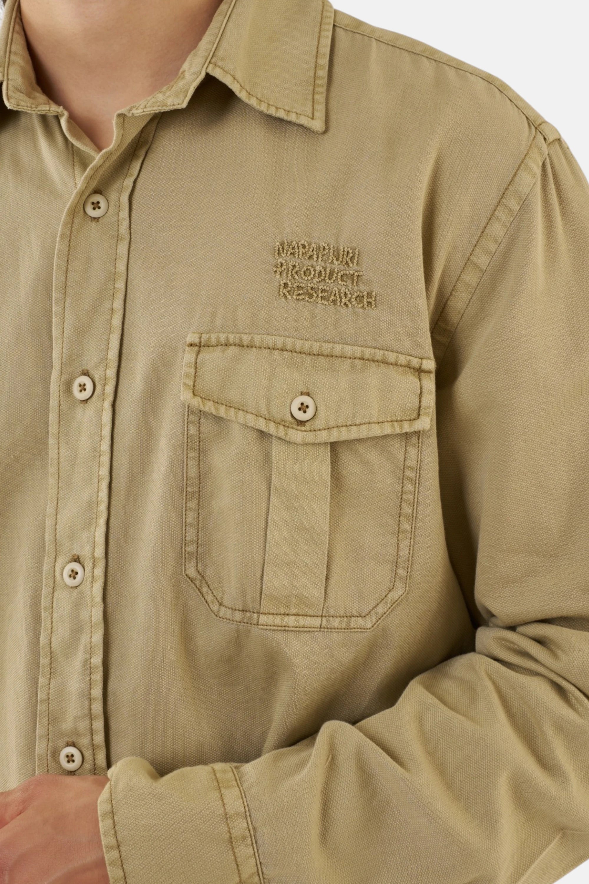 Napapijri camicia safari beige, vista posteriore