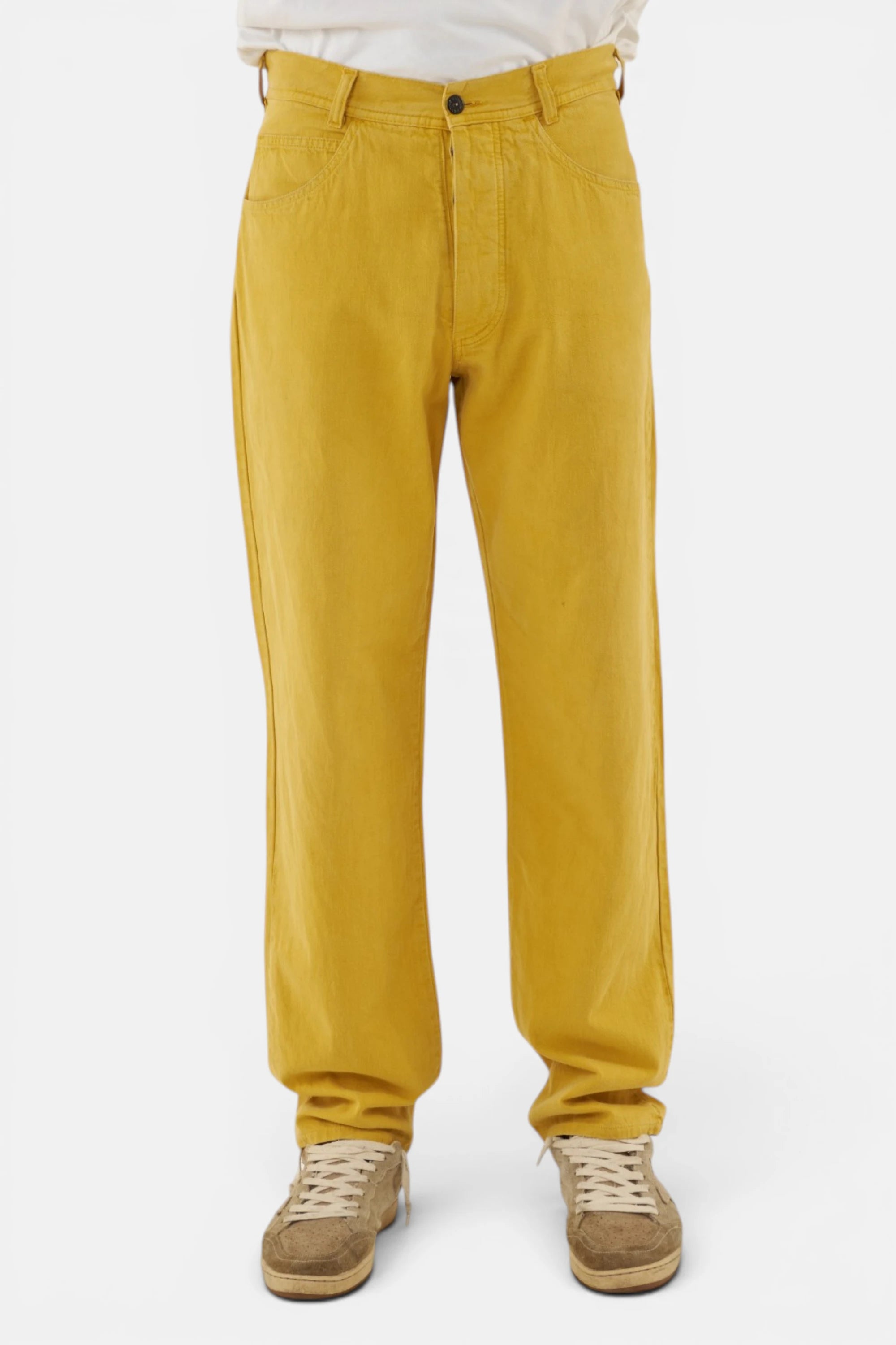 Stone Island pantalone yellow mustard, vista frontale