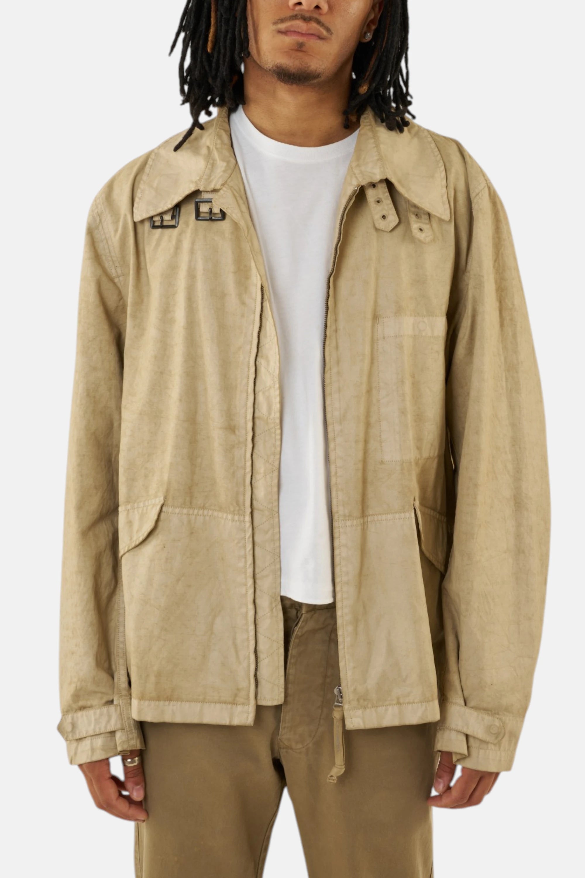C.P. Company Jacket cerato beige, vista frontale