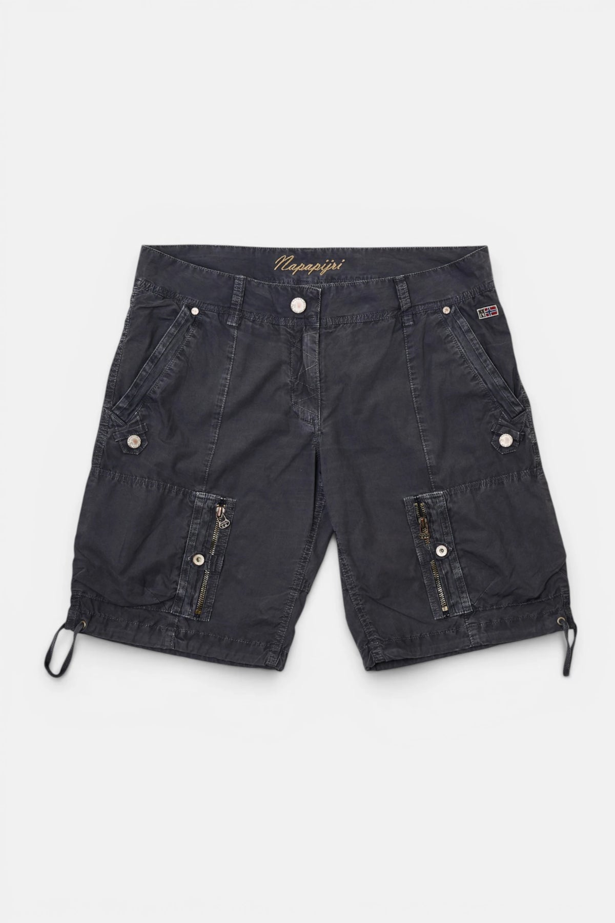 Short cargo Napapijri grigio, vista frontale