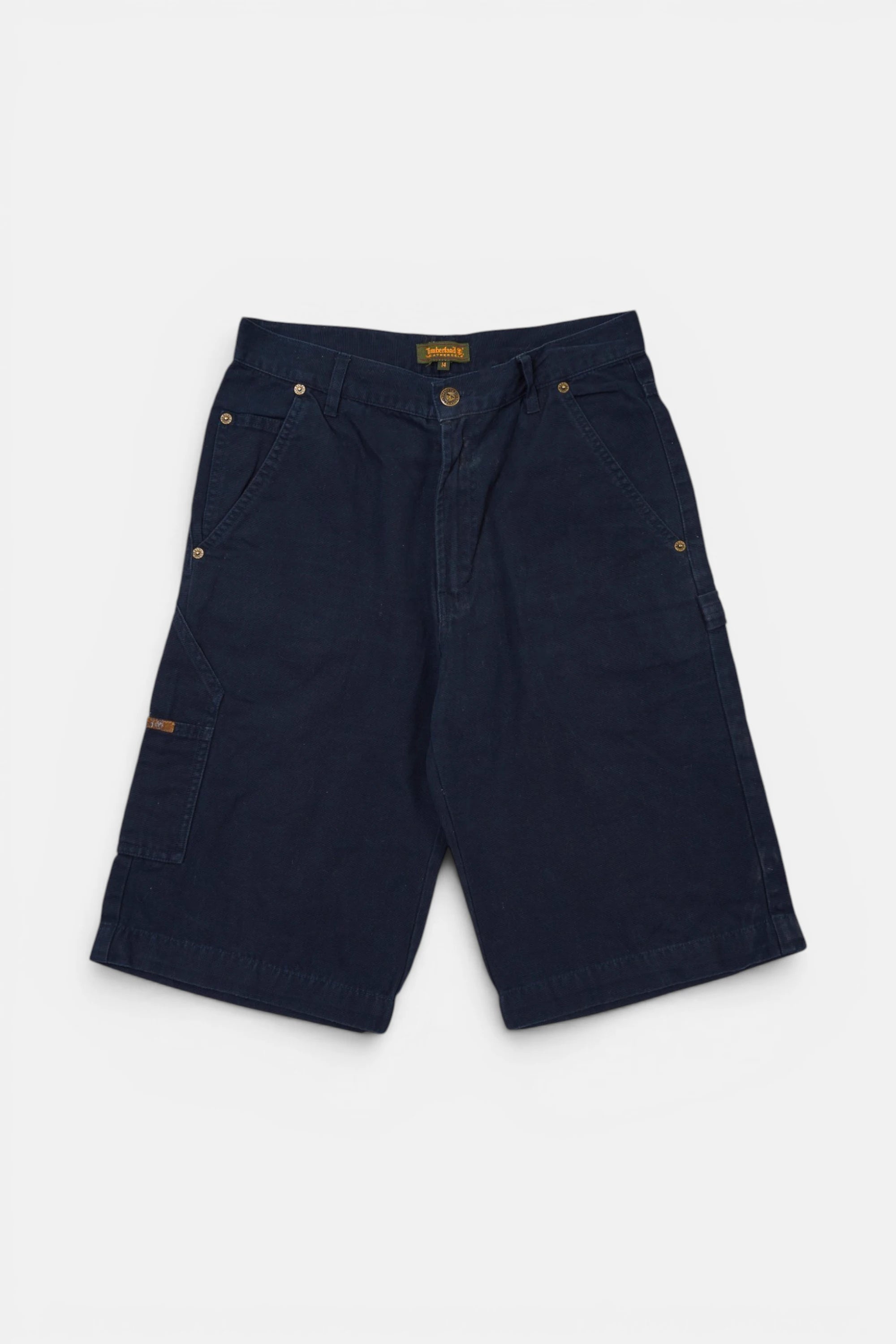 Short Timberland blu navy, vista frontale