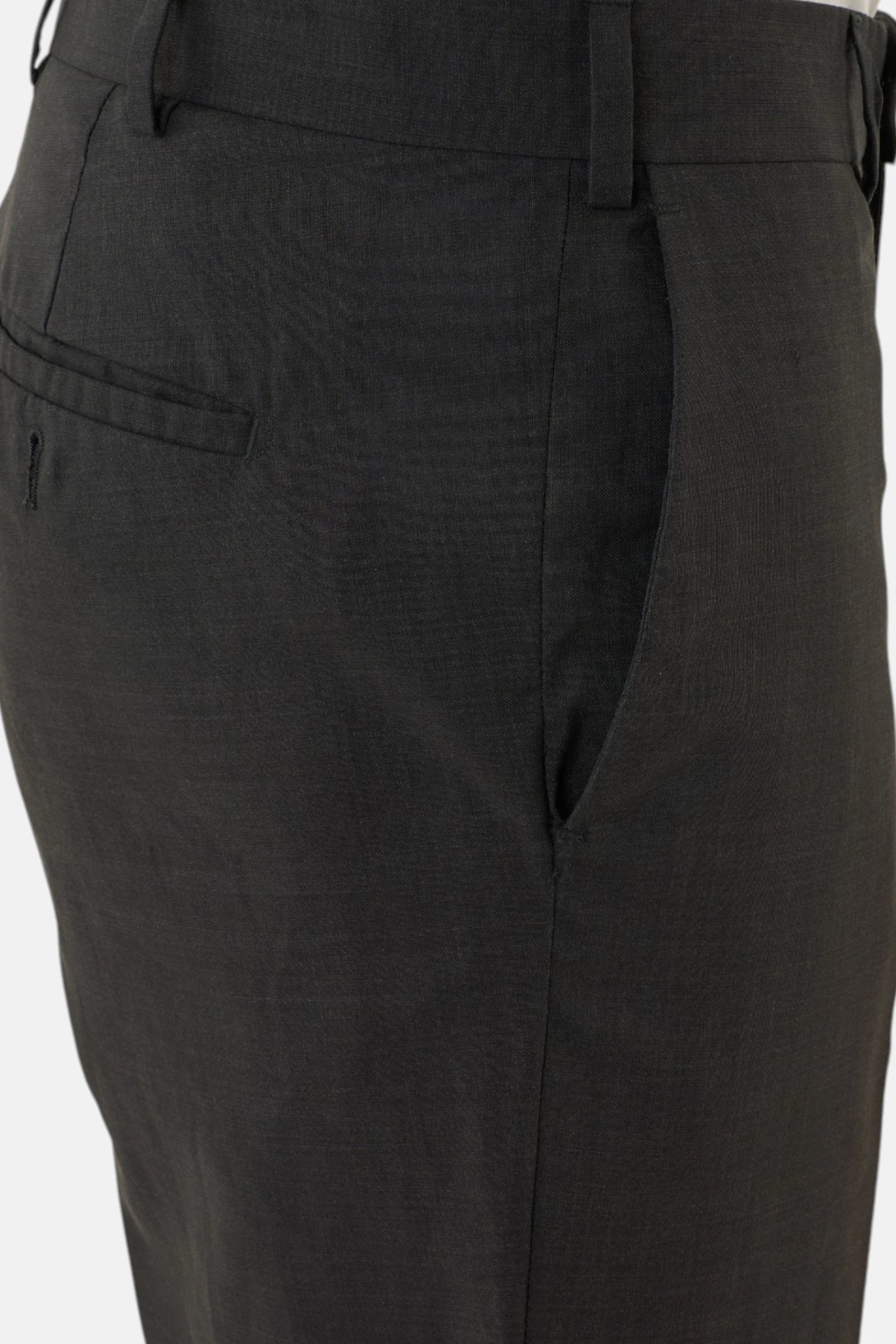 Louis Vuitton pantalone sartoriale, dettaglio tessuto lana
