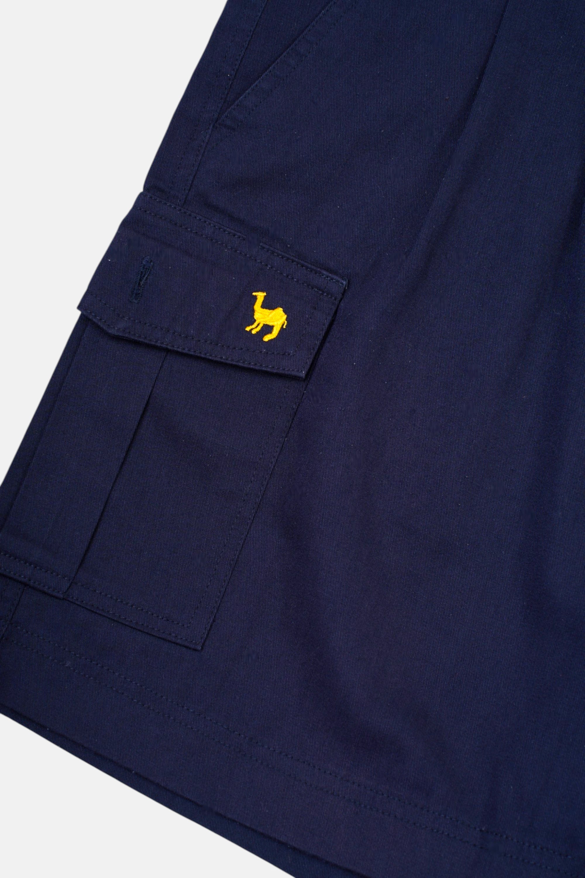Short cargo Camel blu