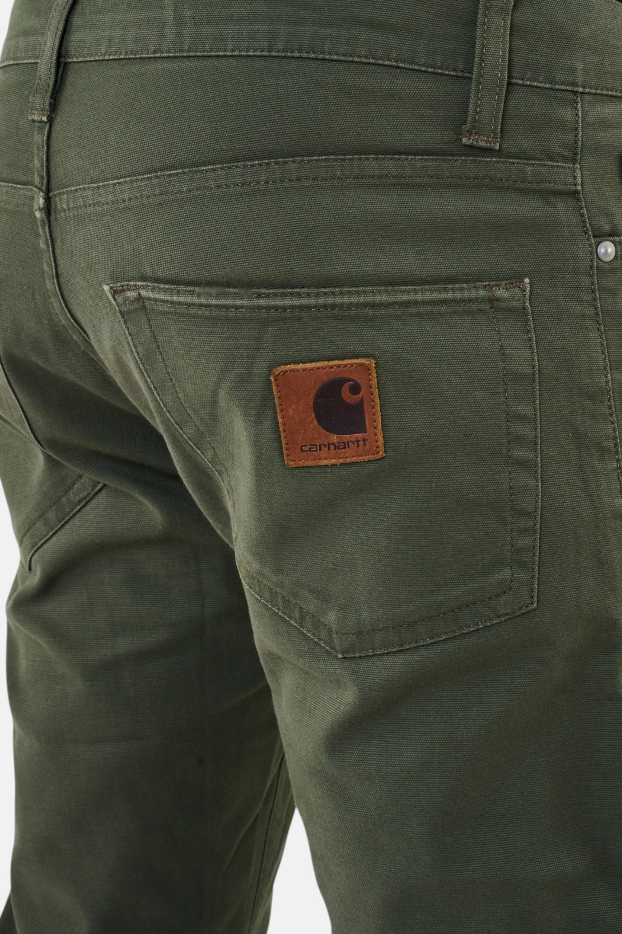 Pantaloni Carhartt verde, dettaglio