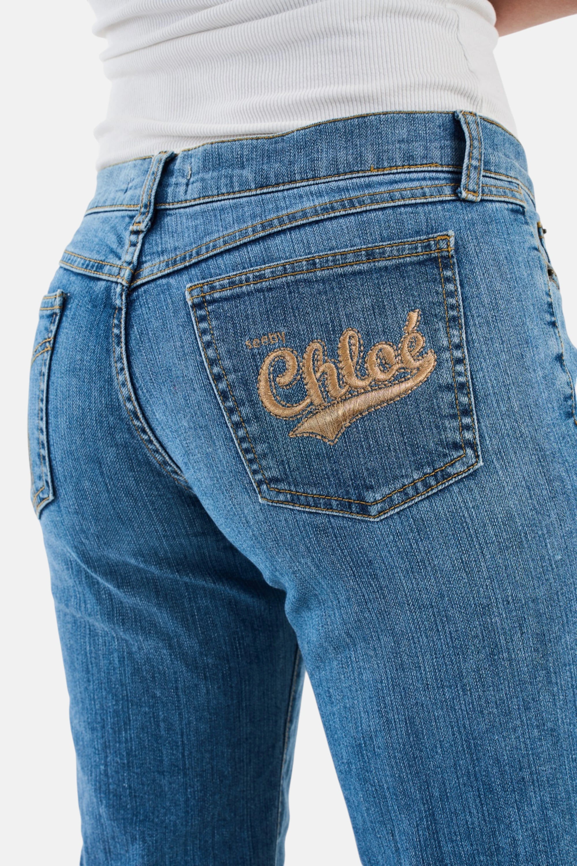 Jeans Chloé denim, dettaglio