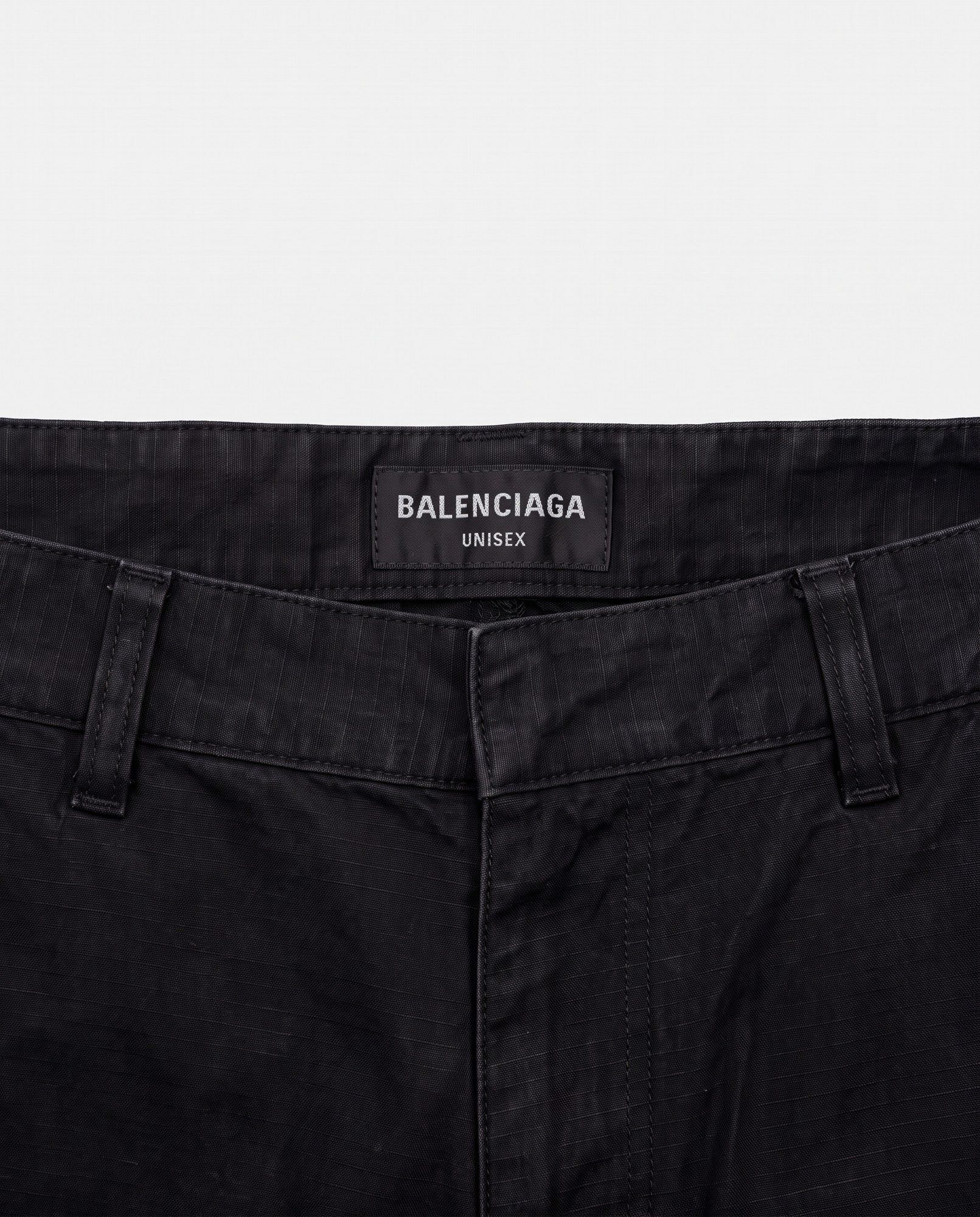 Balenciaga pantaloni cargo, dettaglio etichetta