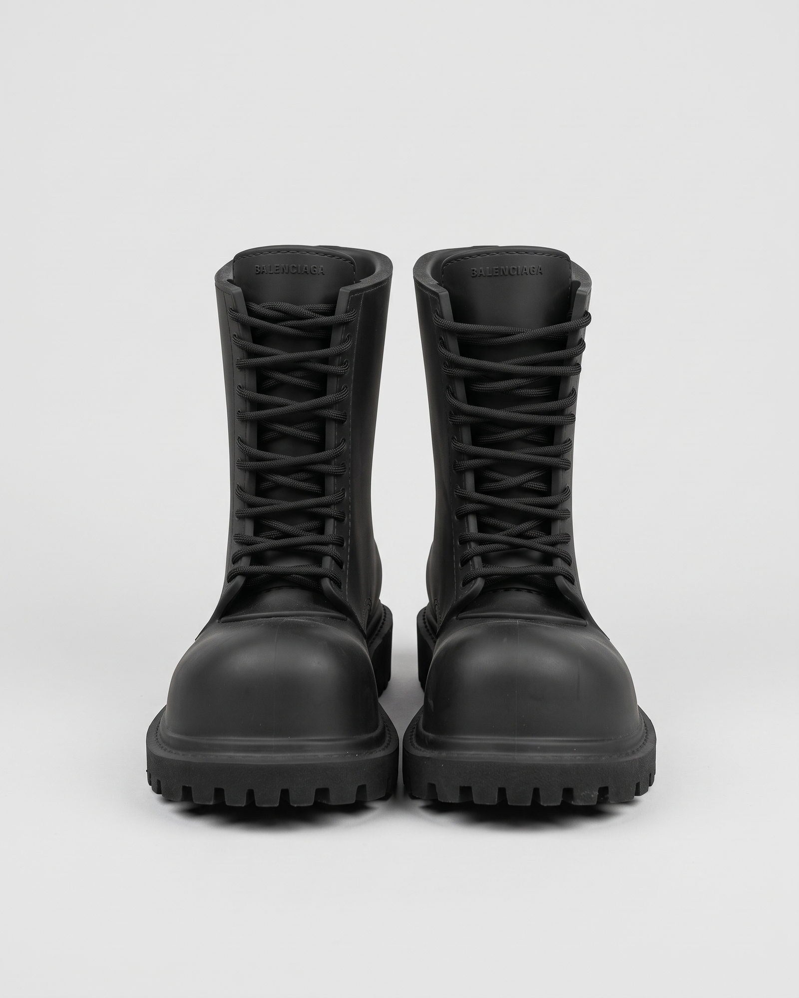 Balenciaga stivali neri unisex vintage, fronte