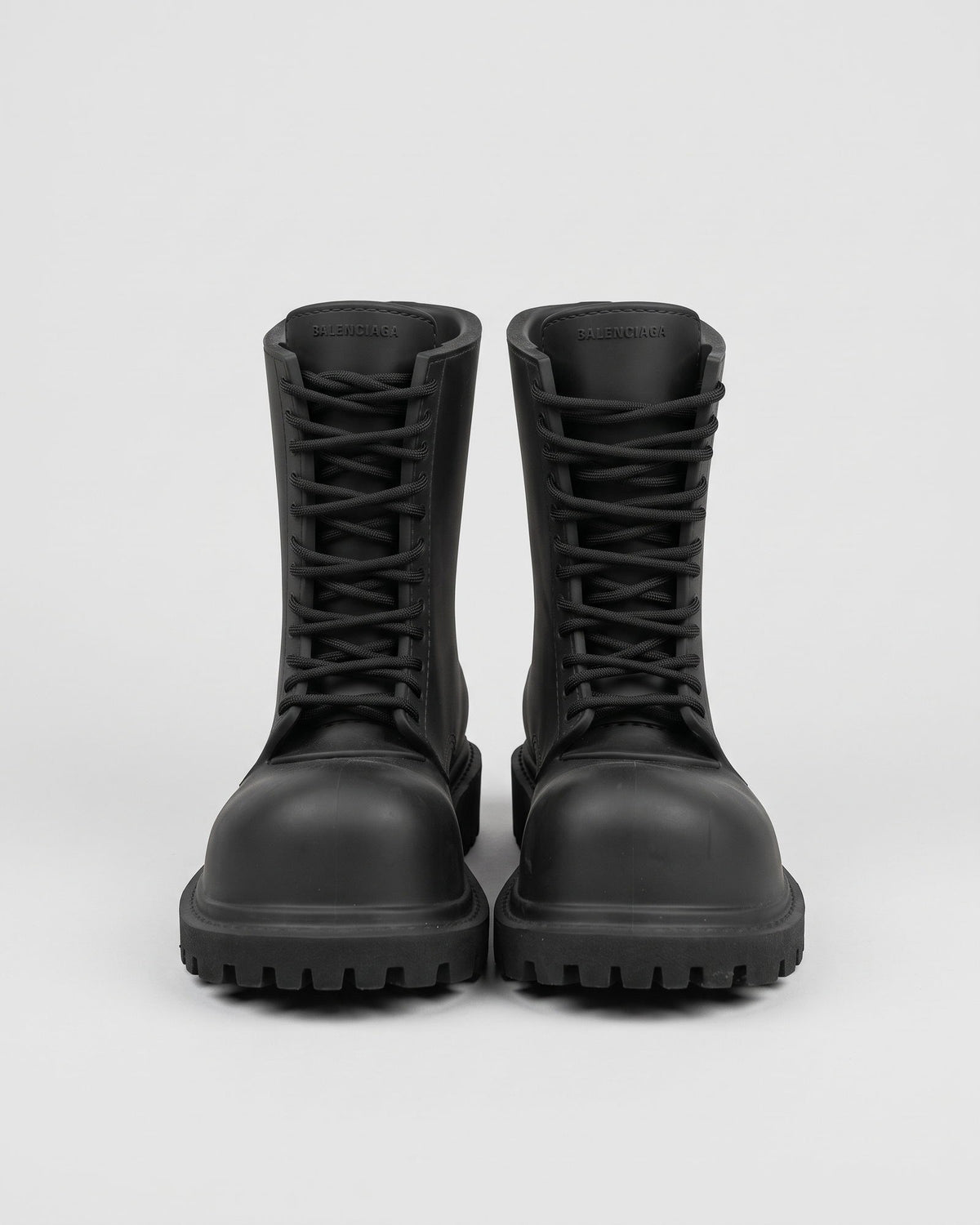 Balenciaga stivali neri unisex vintage, fronte